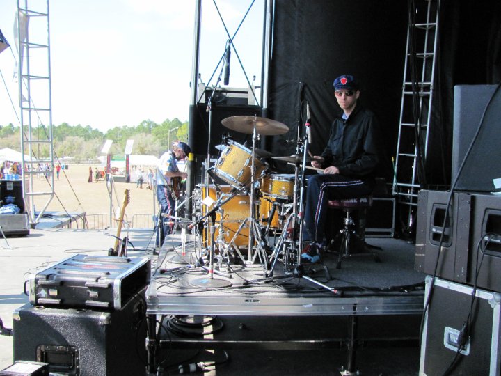 With Danielson at a festival in Florida