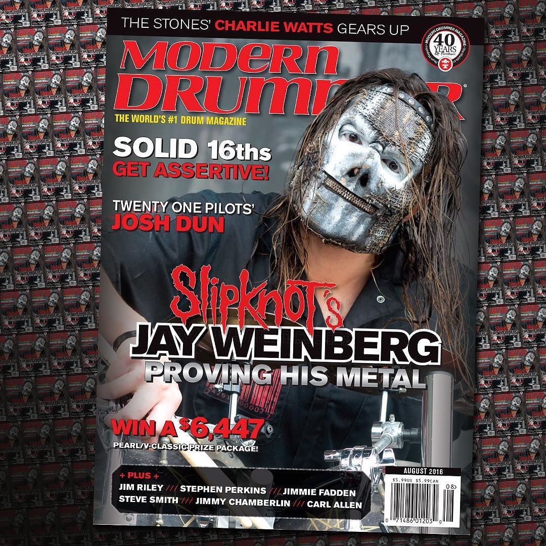 Jay Weinberg cover story, August 2016